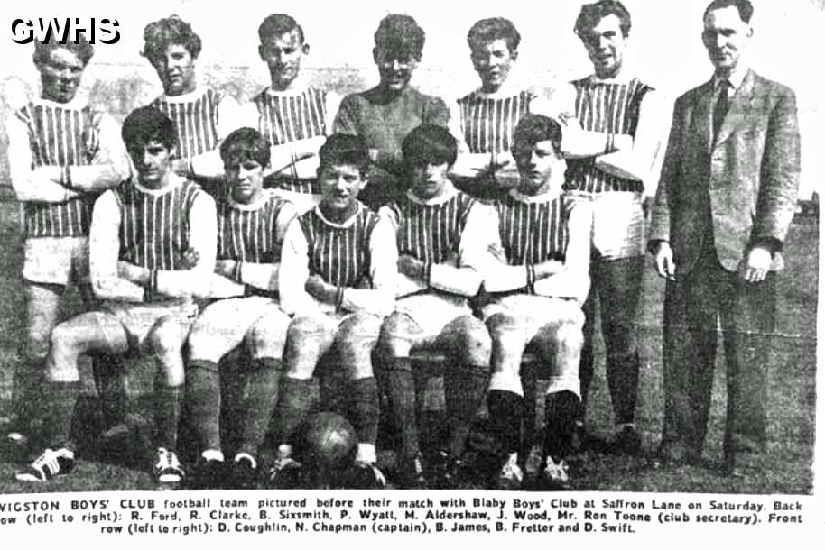35-892 Wigston Boys Club Football Team around 1961