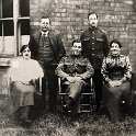 35-586 Sergeant Boulter and family taken at The Wigston Hosiery Society's factory Paddock Street Wigston Magna