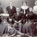 35-860a Abraham Forryan & Family Wigston Magna c1900 - moved to Nottingham