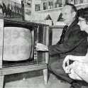 39-283 Hubert Hall demonstrating a colour TV in 1969