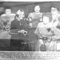 39-428 Margaret Carter nee Clarke with the wigston ladies darts team 1972