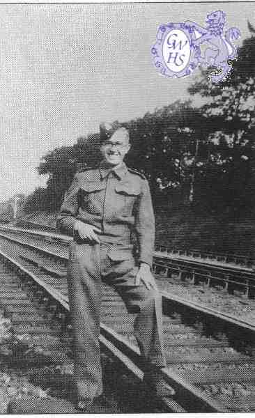 22-176 Eddie Brandon on leave circa 1944 at South Sidings South Wigston