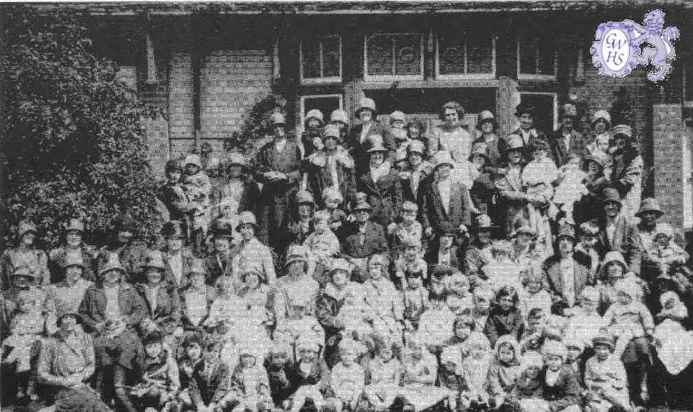 24-038 Ladies group at the back of Ashbourne house Blaby Road c 1930