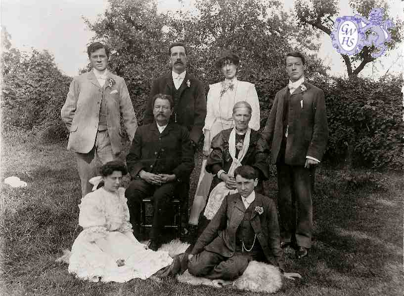 25-001 George Charles Russell seated at family wedding c 1902