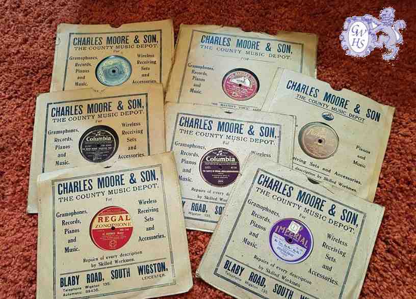 32-112 Records bought from Charles Moore music shop Blaby Road South Wigston