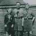 24-056 John Jack Goodwin with daughter Enid and son Alan 1947 South Wigston