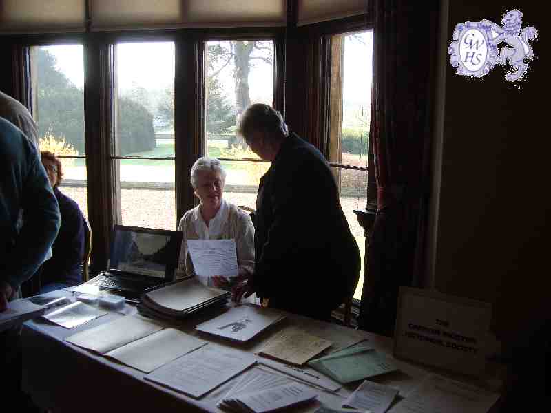 23-669 Beaumanor Hall History Fair showing the GWHS table in May 2013