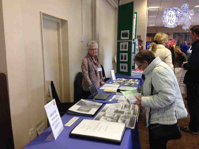30-179 Exhibition table at Grace Road Leicester with Linda Forryan