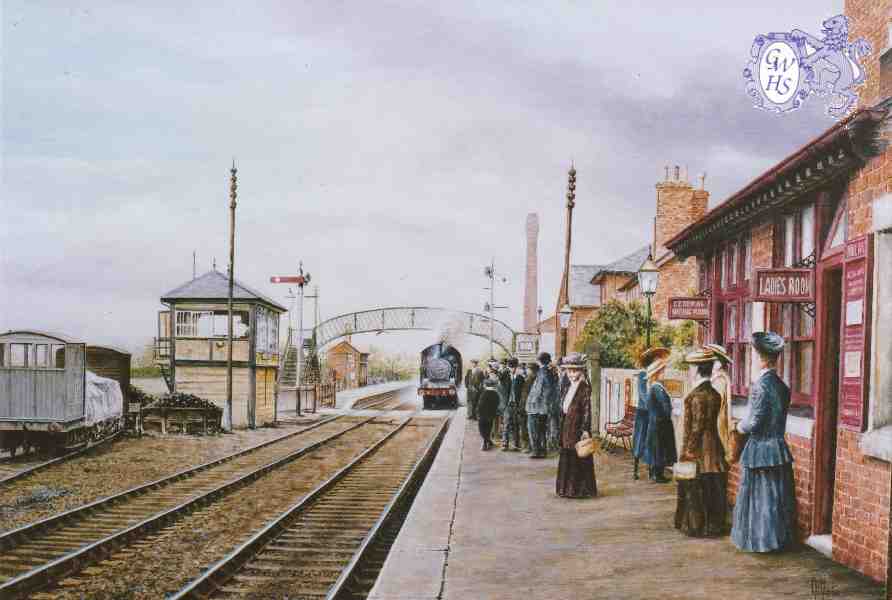 29-669 Painting of South Wigston Station c 1890