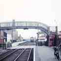 26-466 Man on South Wigston Station platform waiting for the train to arrive, circa 1960