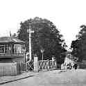31-253 South Wigston railway crossing looking towards Wigston Magna. Early 1900s