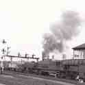7-133 South bound train passing Wigston South Junction Signal Box