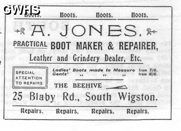 20-017 A Jones Blaby Road South Wigston Advert