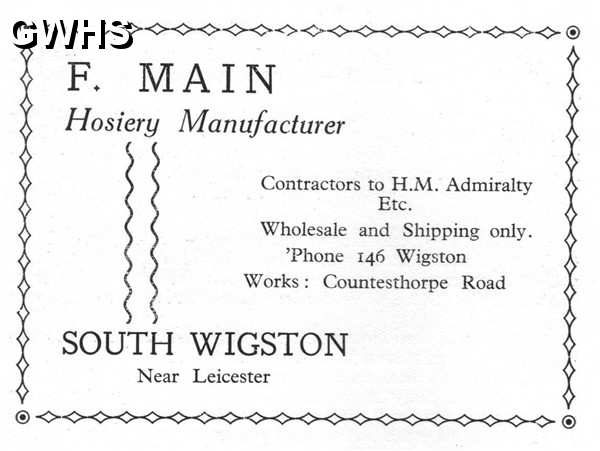 20-047 F Main Countesthorpe Road South Wigston Advert
