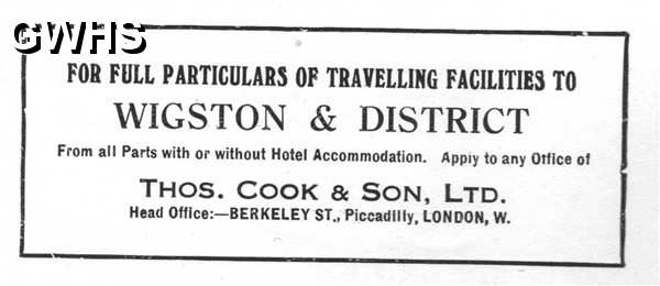 20-056 Thos Cook & Sons London Advert