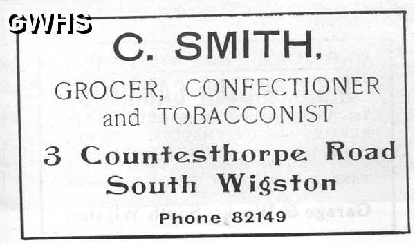 20-098 C Smith Grocer 3 Countesthorpe Road South Wigston