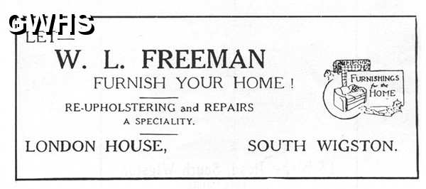20-121 W L Freeman London House South Wigston
