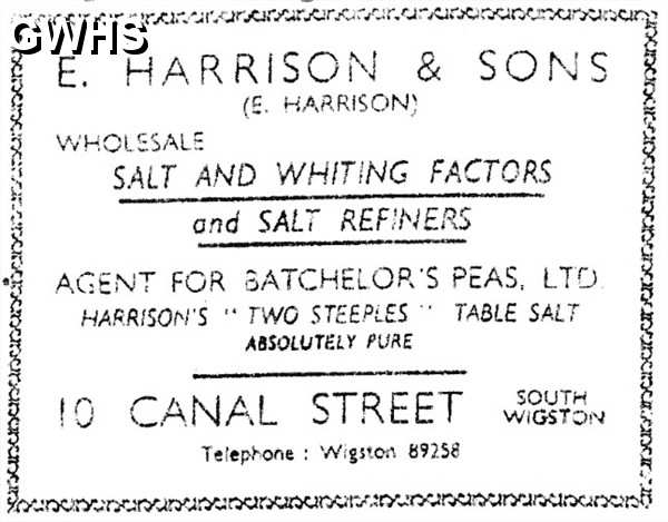 20-156 E Harrison & Sons 10 Canal Street South Wigston