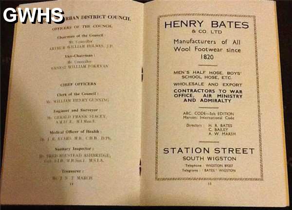 30-988 Advert for Hentry Bates Station Street South Wigston circa 1948