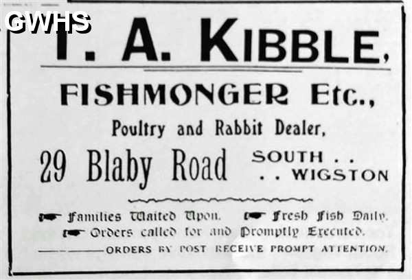 34-905 Advert for T A Kimble Fishmonger 29 Blaby Road South Wigston