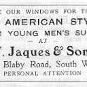 20-008 A W Jaques & Sons Ltd Blaby Road South Wigston Advert