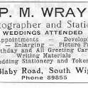 20-011 P M Wray Blaby Road South Wigston Advert