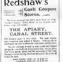 20-019 Redshaw's Canal Street South Wigston Advert