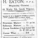 20-026 H Eaton Blaby Road South Wigston Advert