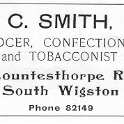 20-037 C Smith Countesthorpe Road South Wigston Advert