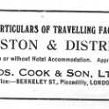 20-056 Thos Cook & Sons London Advert
