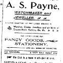 20-146 A S Payne Watchmaker Blaby Road South Wigston