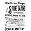 20-168 New School Chapel Stone Laying South Wigston