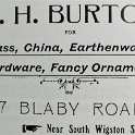 30-807 J H Burton advert Blaby Road South Wigston