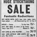 33-514 Advert for Army & Civilian Stores Blaby Road South Wigston 1968
