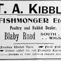 34-905 Advert for T A Kimble Fishmonger 29 Blaby Road South Wigston