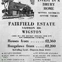 35-283 Advert for Fairfield Estate South Wigston new house advert 1964