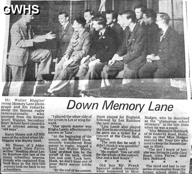 33-309 South Wigston School Rugby Down Memory Lane 1980's