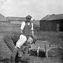 31-232 Oliver Dann standing and Albert Dann his brother. Upper Farm Bull Spa Lane  Wigston Magna