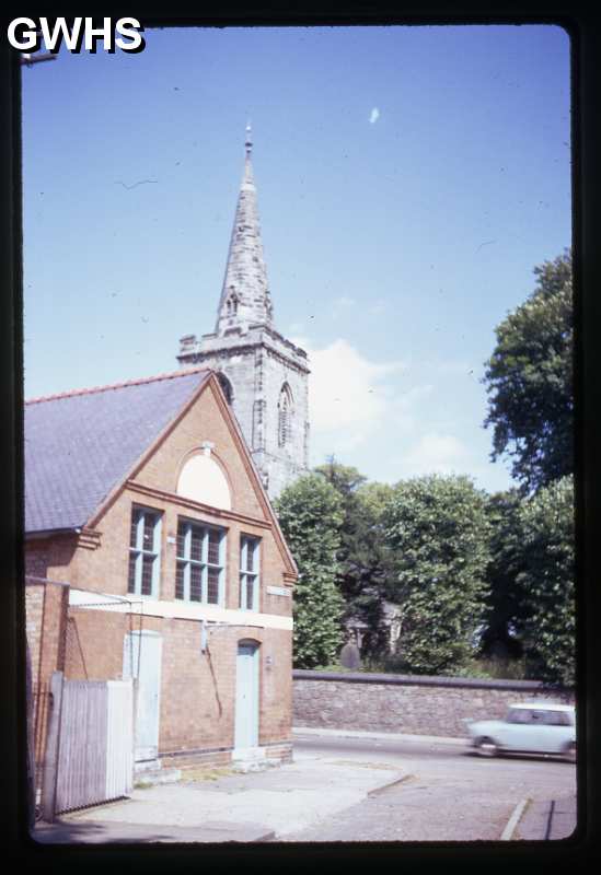 26-186 Hills Elastic Boots factory in Frederick Street (Spring Lane) opposite St Wolstans Church Wigston Magna circa 1960