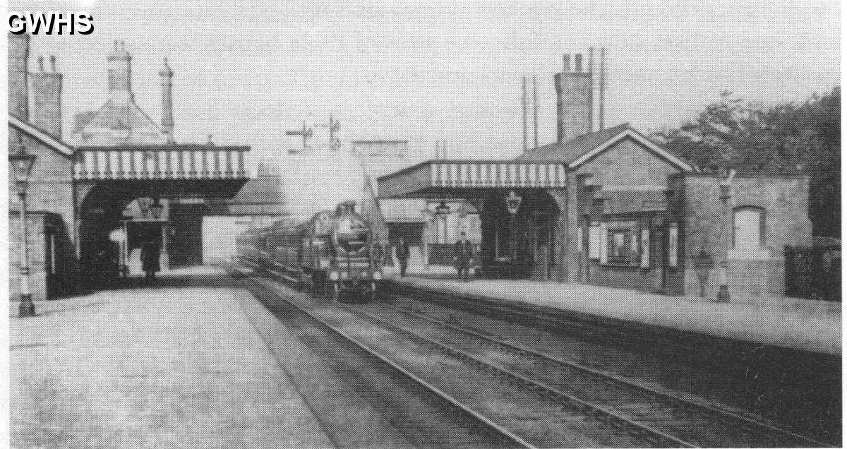 22-312 Wigston Magna Station at Spion Kop Station Road Wigston Magna 1920's