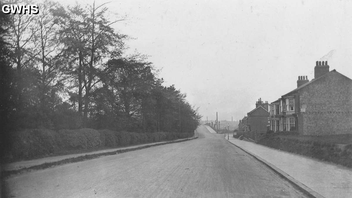 30-233a Station Road Wigston Magna looking towards the Spion Kop bridge over the railway with South Wigston in the distance  circa 1918