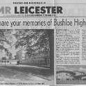 14-214 Leicester Mercury article on Bushloe High School Station Road Wigston Magna