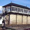 32-303 Signal Box at Wigston Magna Station behind are Midland Cottages