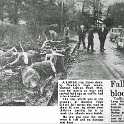 34-240 Station Road closed by fallen Treet 1976 Wigston Magna