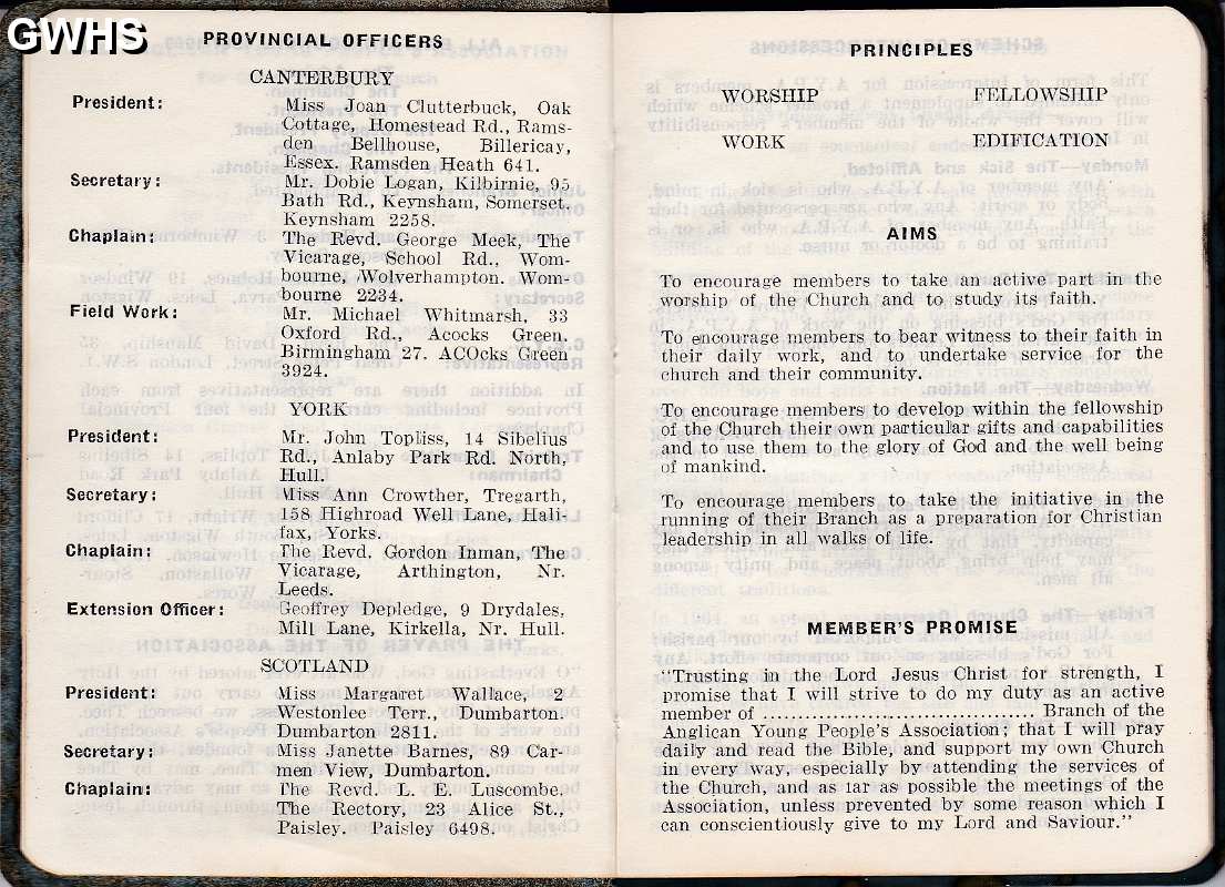 26-122 AYPA 1968 Copy of Diary Pages