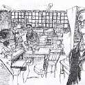 29-739 Mr  William Allsopp in his printing shop  by Donald E Green