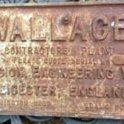 39-046 Wallace Precision Engineering Blaby Road South Wigston iron plaque c 1910