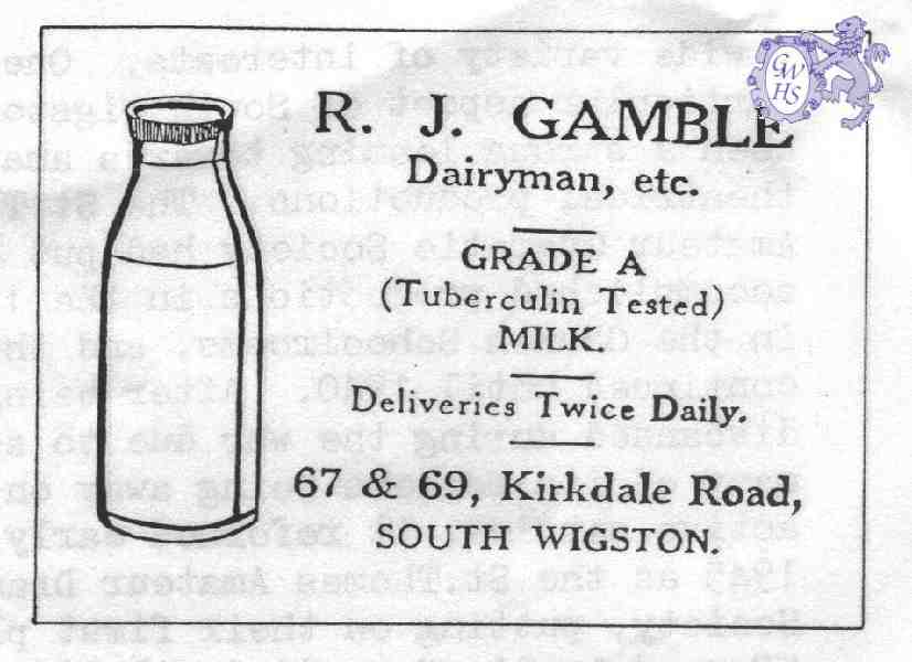 20-009 R J Gamble Kirkdale Road South Wigston Advert