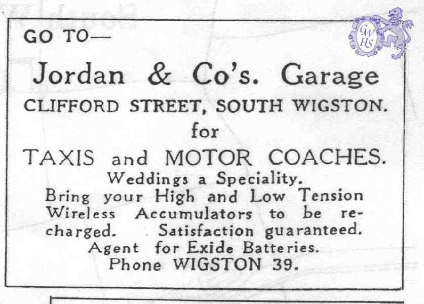 20-022 Jordan & Co Clifford Street South Wigston Advert
