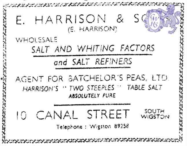 20-156 E Harrison & Sons 10 Canal Street South Wigston